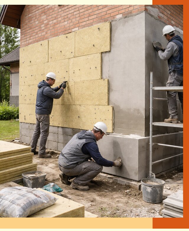 Утепление частного дома в Дюртюли под ключ от 7819 руб/м2 — недорого | ТепломастерДюр