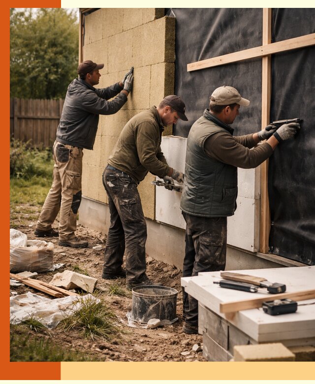 Утепление дачного дома под ключ в Дюртюли