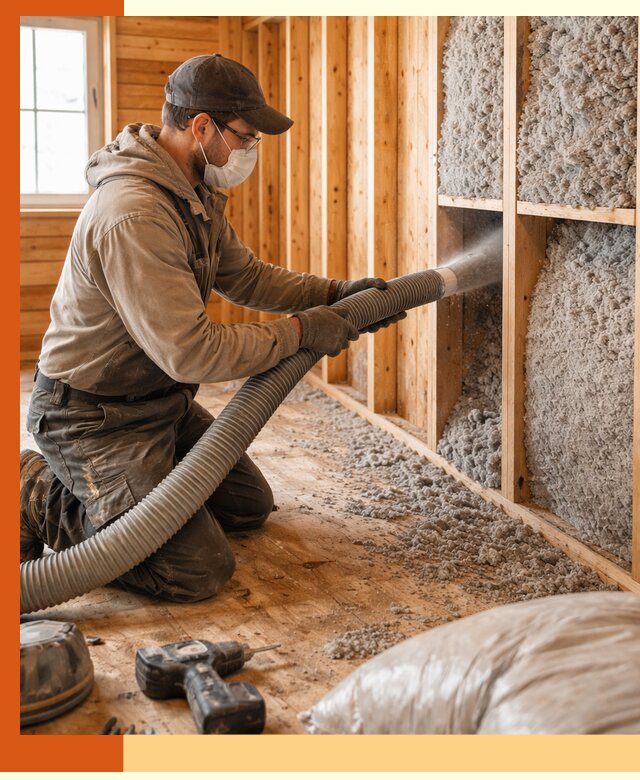 Утепление дачного дома эковатой в Дюртюли — быстро и надёжно