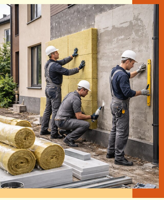 Утепление таунхауса в Дюртюли от 7506 руб/м2 — комплекс под ключ | ТепломастерДюр