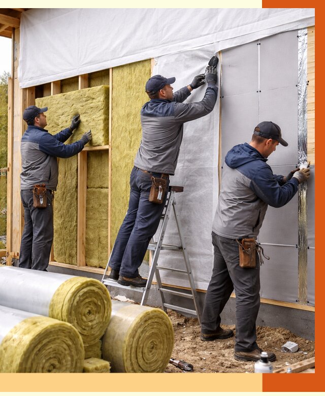 Утепление каркасного дома в Дюртюли от 4379 руб./м2 — профессионально | ТепломастерДюр