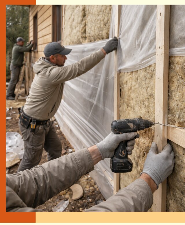 Утепление дома из бруса в Дюртюли качественно и долговечно
