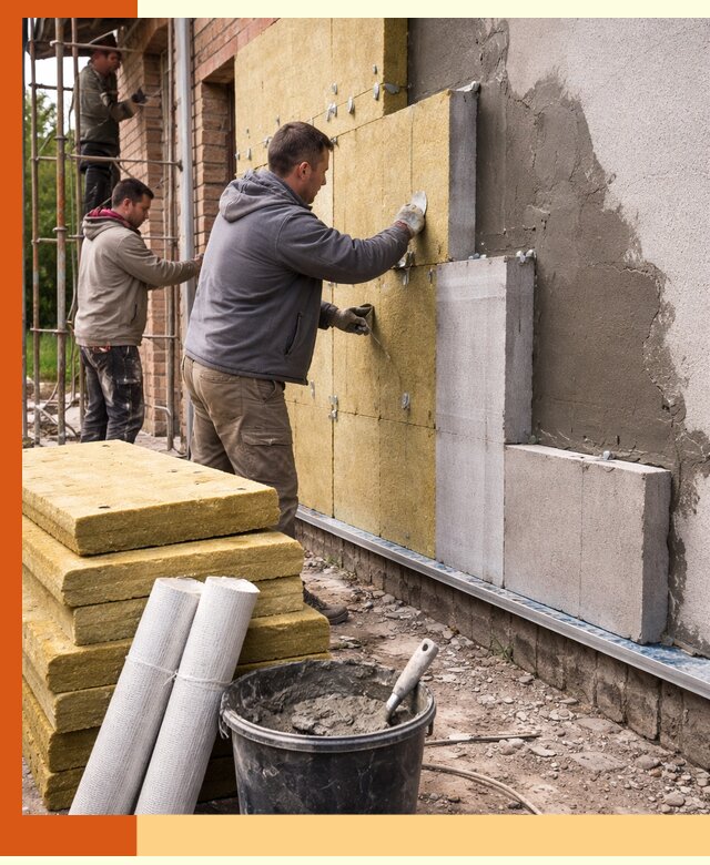 Утепление кирпичного дома под ключ в Дюртюли