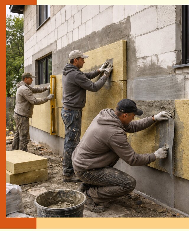 Утепление дома из газобетона в Дюртюли качественно и долговечно