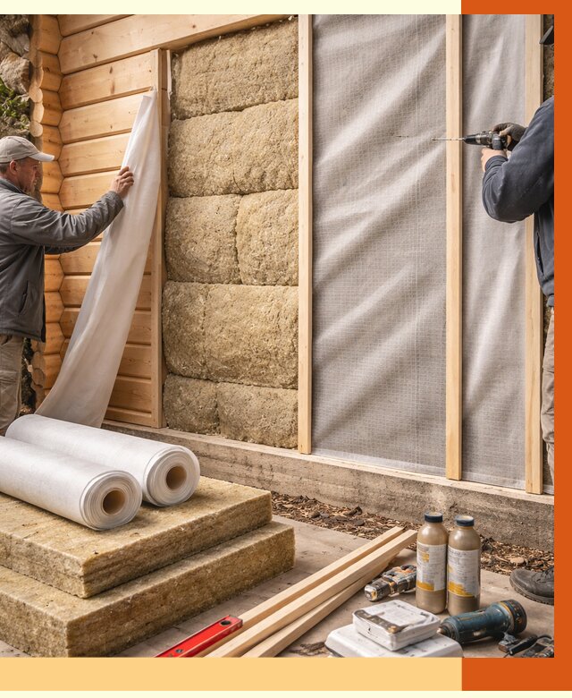 Утепление дома из минибруса в Дюртюли от 4691 руб/м2 — заказать профессионально | ТепломастерДюр