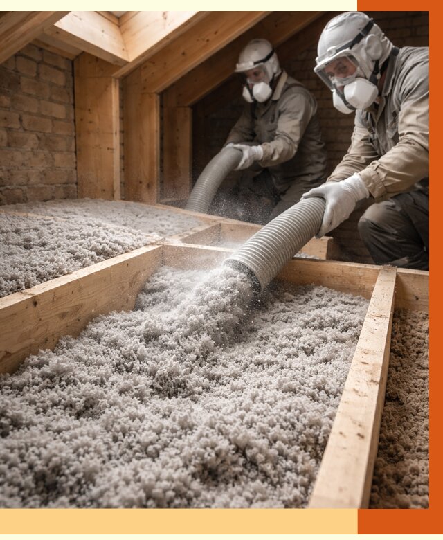 Утепление коттеджа эковатой в Дюртюли от 2606 руб./м² — комплексная задувка и монтаж | ТепломастерДюр