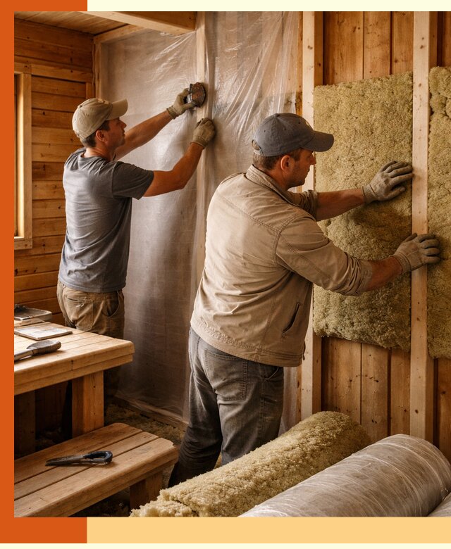 Утепление бани изнутри в Дюртюли качественно и недорого