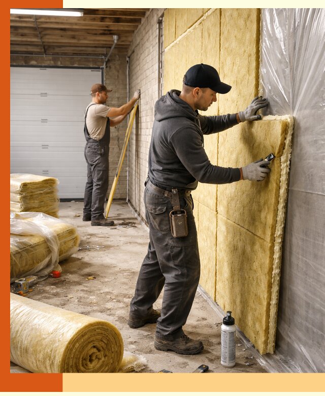 Утепление гаража под ключ в Дюртюли — все виды теплоизоляции