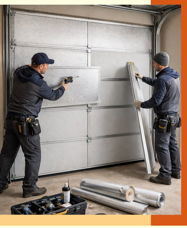 Утепление гаражных ворот в Дюртюли от 8184 руб/м2 — надежно и быстро | ТепломастерДюр