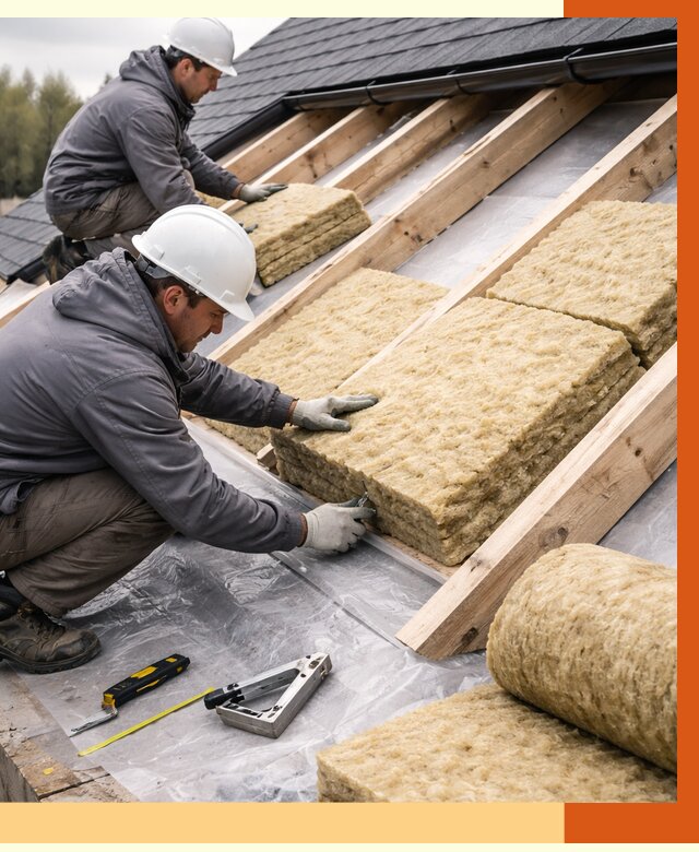 Утепление крыши в Дюртюли от 1929 руб./м2 — комплексное утепление кровли | ТепломастерДюр