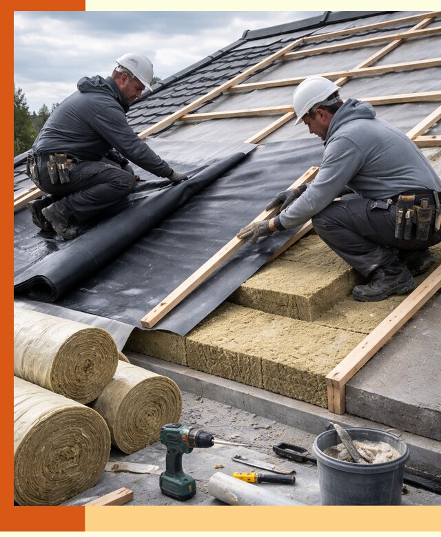 Утепление крыши снаружи в Дюртюли: профессиональная теплоизоляция