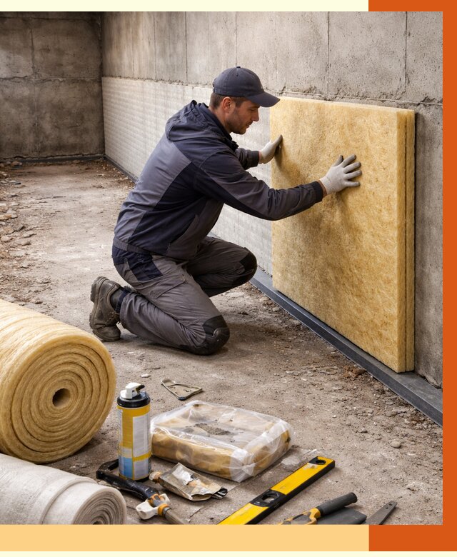 Утепление фундамента изнутри в Дюртюли от 4379 руб./м2 — работы под ключ | ТепломастерДюр