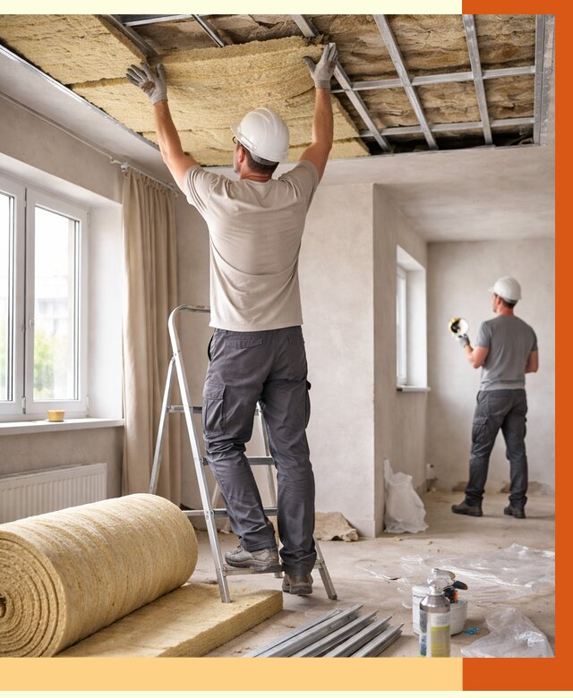 Утепление потолка в частном доме в Дюртюли от 990 руб./м² — работы под ключ | ТепломастерДюр