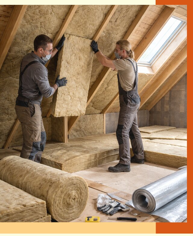 Утепление мансарды минватой в Дюртюли от 4379 руб./м2 — монтаж и пароизоляция | ТепломастерДюр