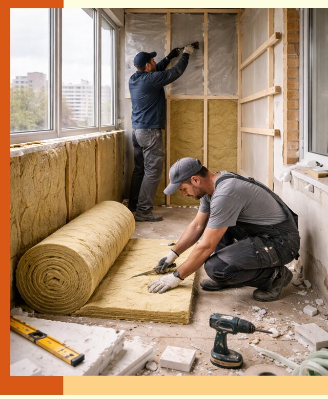 Утепление балкона под ключ в Дюртюли качественно и быстро