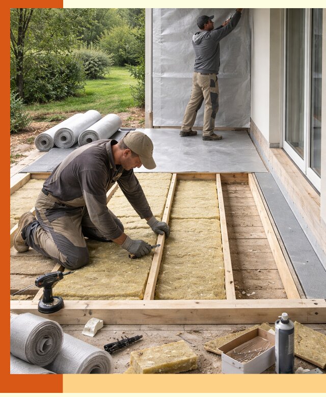 Утепление террасы в Дюртюли — тепло и защита круглогодично