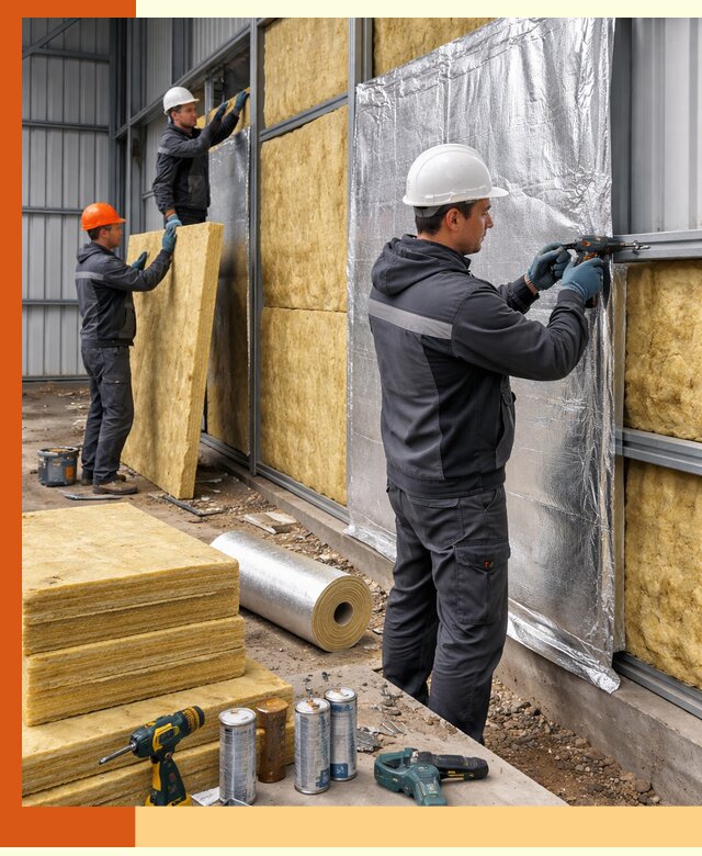 Утепление металлического ангара профессионально в Дюртюли