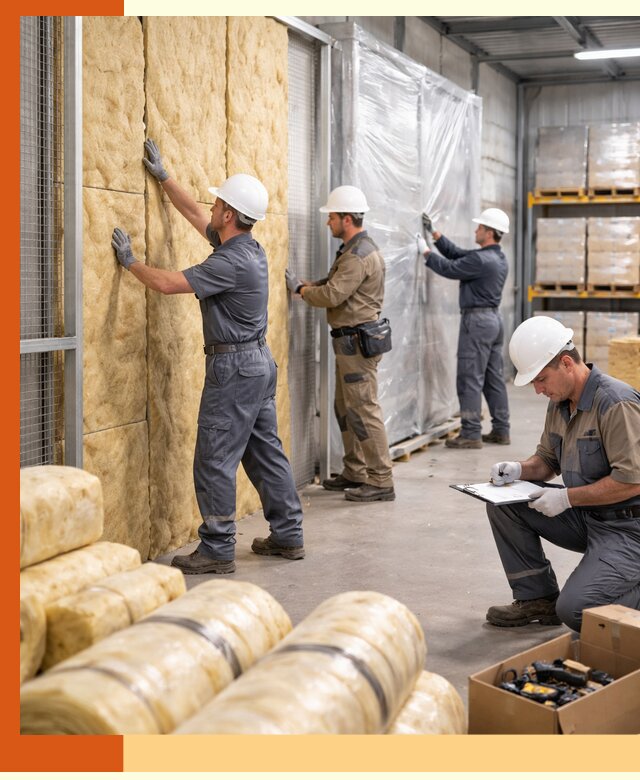 Утепление склада готовой продукции в Дюртюли качественно и быстро