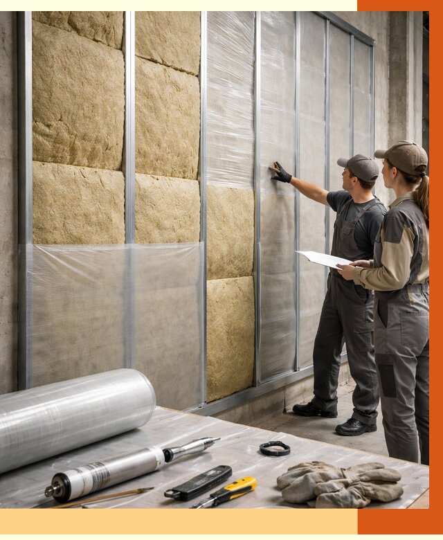 Утепление склада химсырья в Дюртюли от 4691 руб. под ключ | ТепломастерДюр