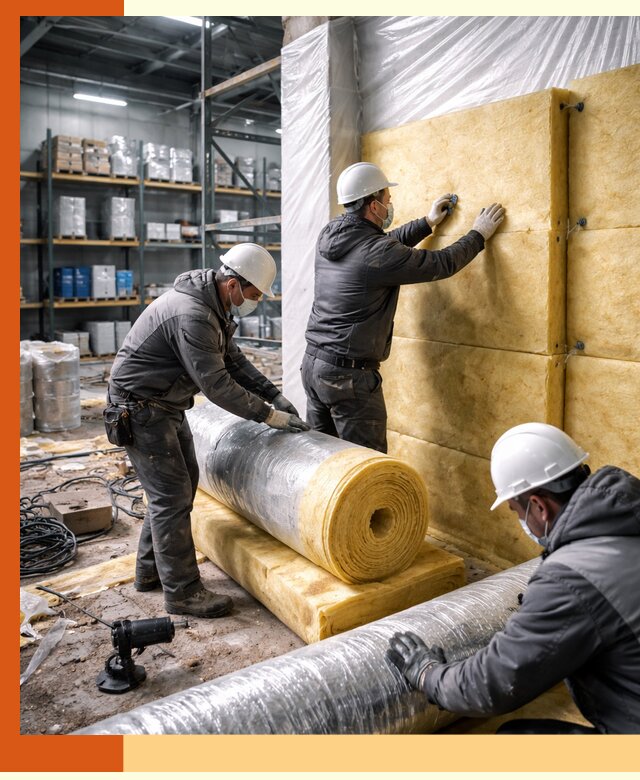 Утепление склада химсырья в Дюртюли: безопасная и эффективная изоляция