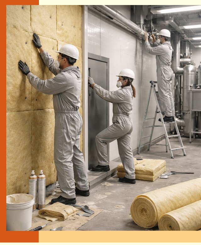 Утепление пищевого цеха под ключ в Дюртюли