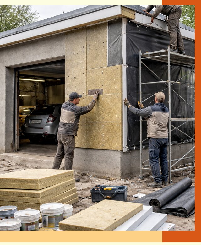 Утепление автосервиса в Дюртюли ппу, пеноизоляция, от 15116 руб/м2 — ТепломастерДюр