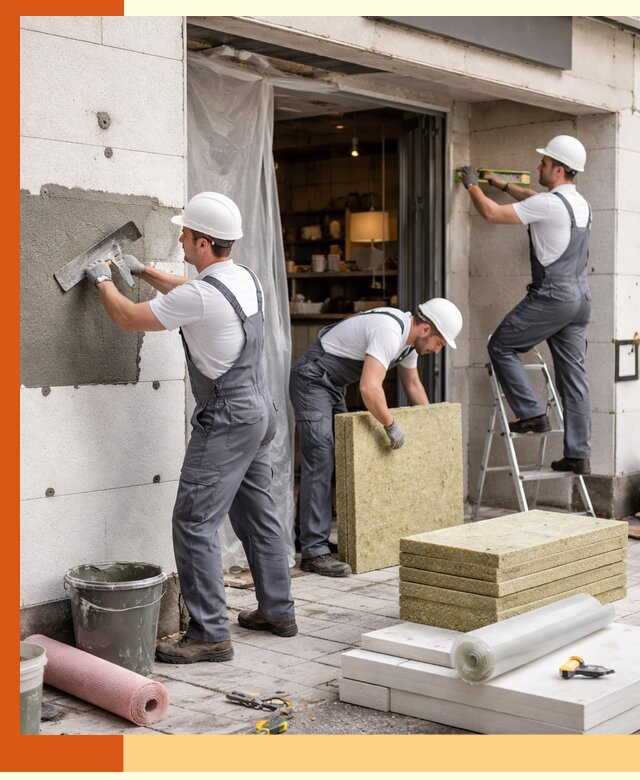 Утепление кафе в Дюртюли: профессиональная теплоизоляция и монтаж