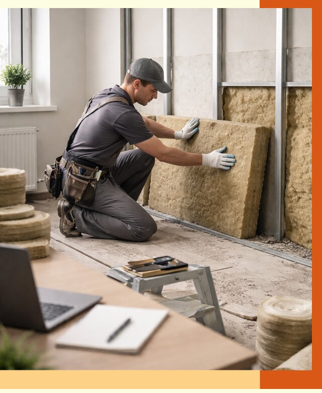 Утепление офиса в Дюртюли от 4691 руб/м2 — комплексное утепление офиса под ключ | ТепломастерДюр