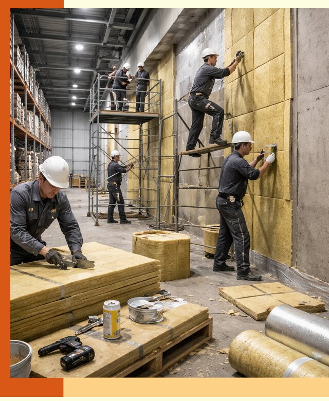 Утепление логистического центра в Дюртюли качественно и экономично