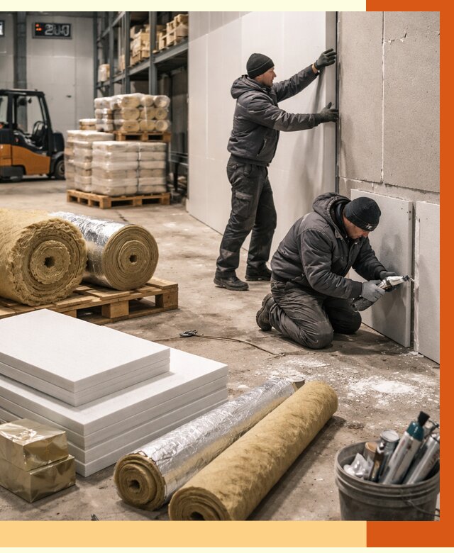 Утепление холодного склада в Дюртюли от 8861 руб/м2 — комплексное под ключ | ТепломастерДюр