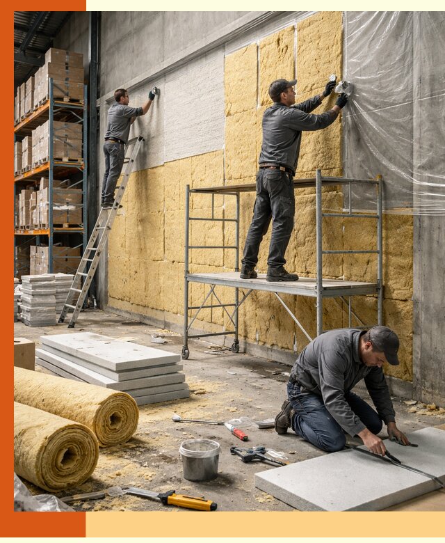 Утепление холодного склада под ключ в Дюртюли