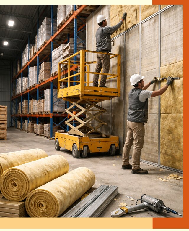 Утепление торгового склада в Дюртюли от 3336 руб/м2 — комплексно и под ключ | ТепломастерДюр