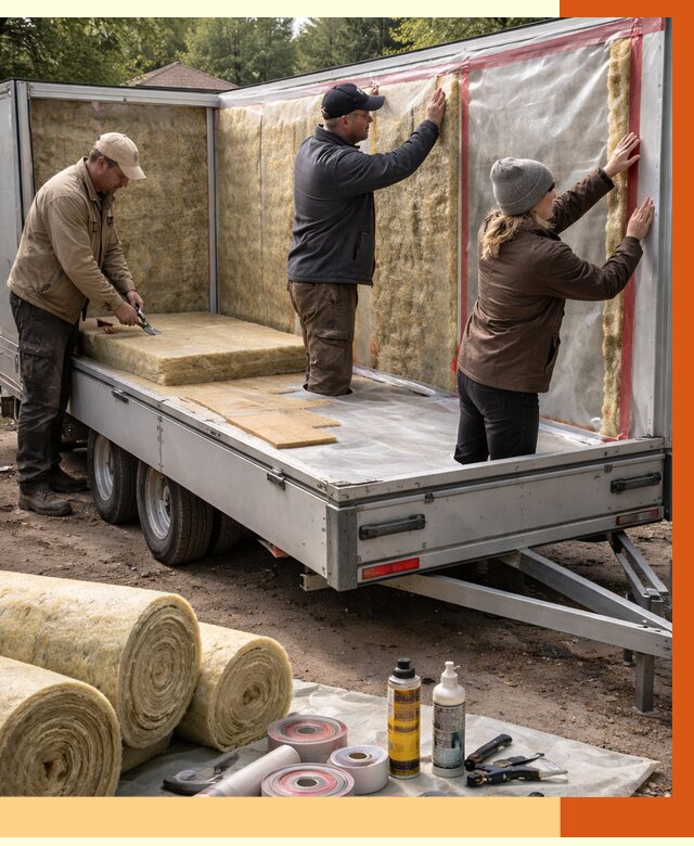 Утепление прицепа в Дюртюли под ключ от 13031 руб. — комплекс от ТепломастерДюр
