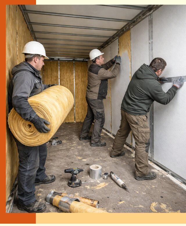 Утепление рефрижераторного контейнера в Дюртюли профессионально и надежно