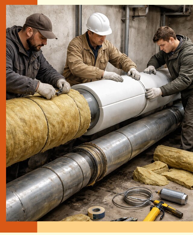 Утепление трубопровода в Дюртюли с гарантией энергоэффективности