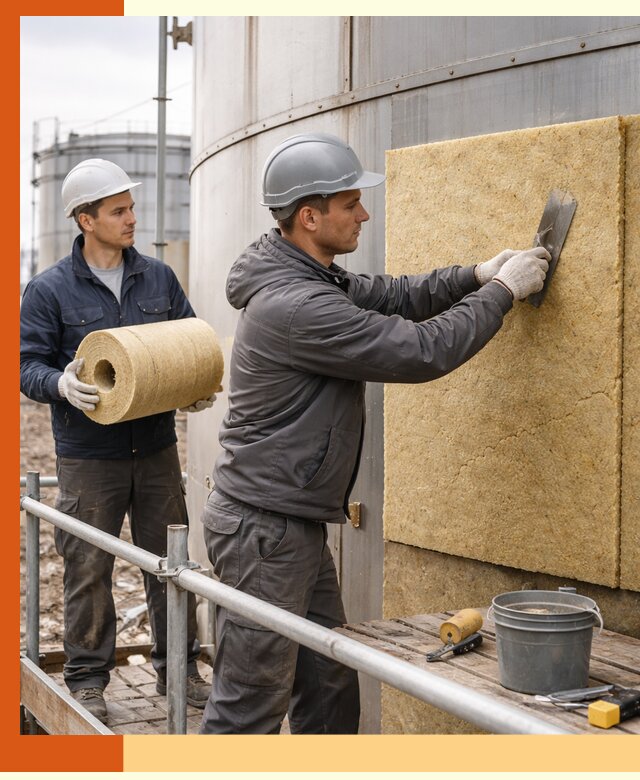Профессиональное утепление резервуара и теплоизоляция в Дюртюли