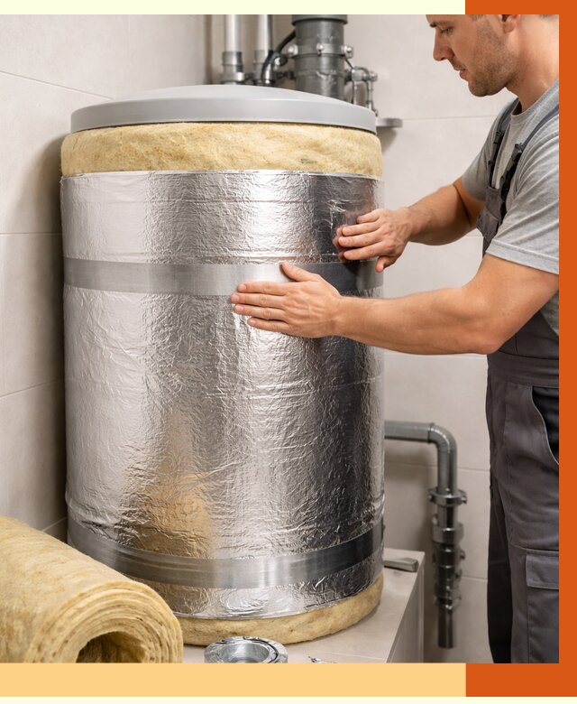 Утепление бойлера в Дюртюли от 4691 руб. под ключ | Утепление ППУ | ТепломастерДюр