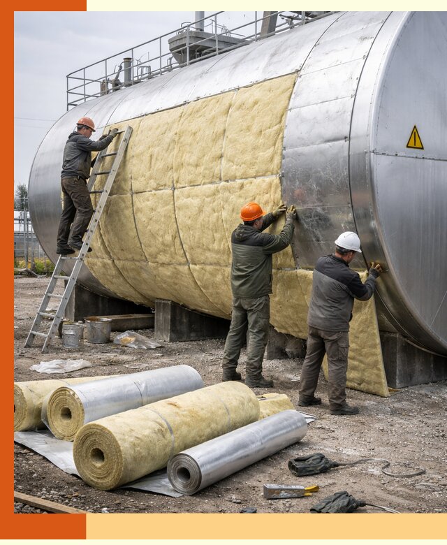 Утепление резервуаров с топливом в Дюртюли надежно и экономично