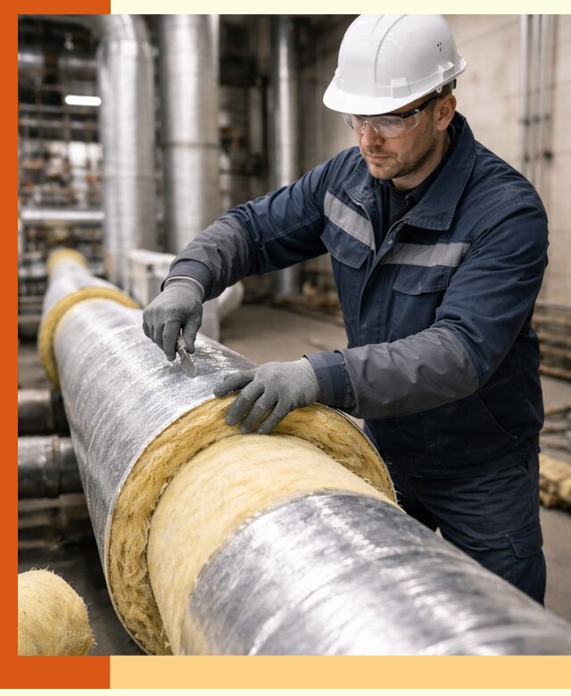 Утепление технологического оборудования и заводских установок в Дюртюли