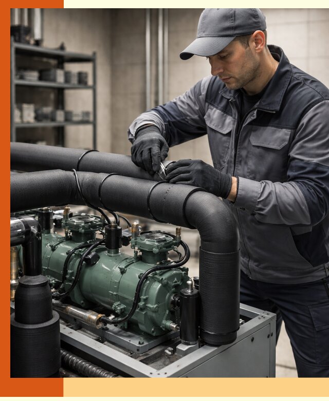 Утепление холодильного агрегата и теплоизоляция в Дюртюли