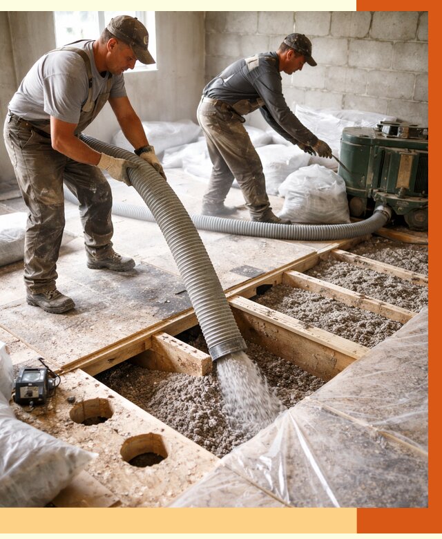 Заполнение пустот перекрытий в Дюртюли от 4691 руб. под ключ | ТепломастерДюр