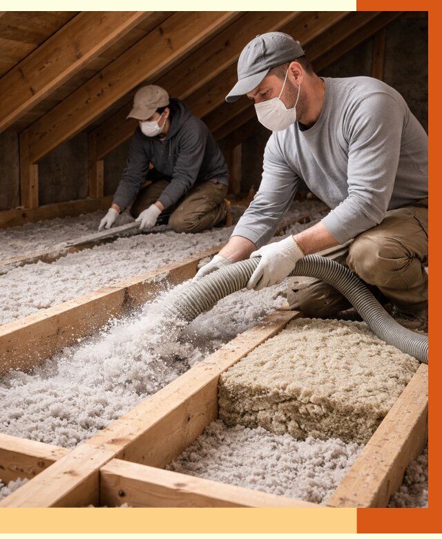 Заполнение полостей чердачного перекрытия в Дюртюли от 4691 руб. | ТепломастерДюр