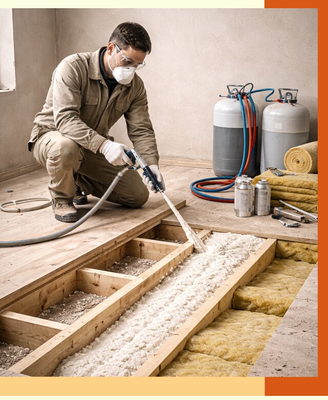 Заполнение полостей межэтажного перекрытия в Дюртюли от 4379 руб. | ТепломастерДюр