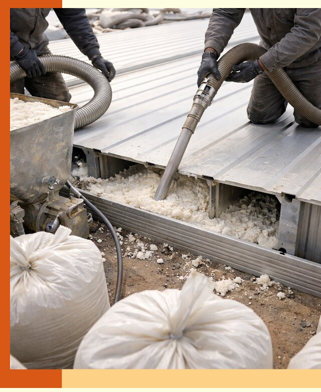 Заполнение пустот кровельных панелей пенными и мокрыми герметиками в Дюртюли