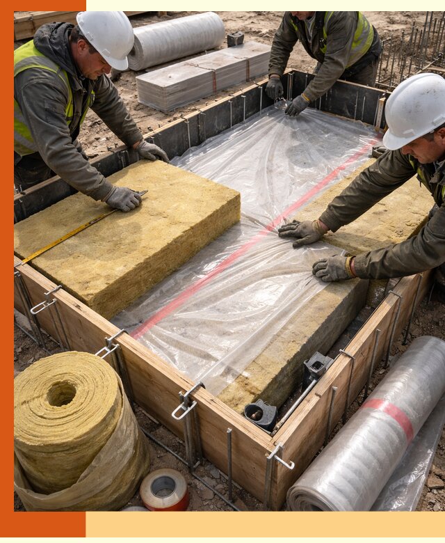 Теплоизоляция опалубки для строительства в Дюртюли