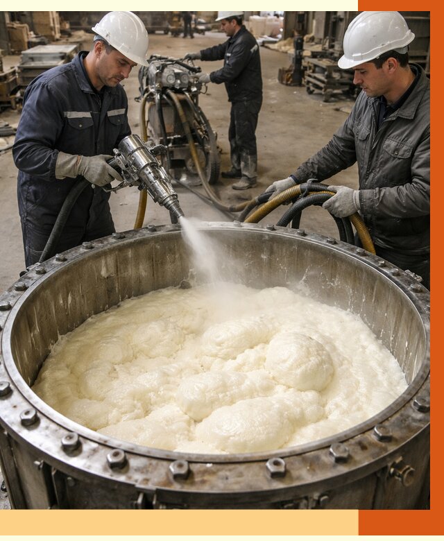 Заливка ППУ в емкости в Дюртюли от 7558 руб. — утепление емкости под ключ | ТепломастерДюр