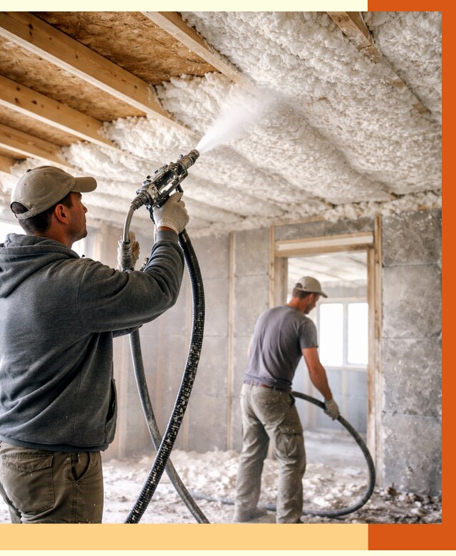 Утепление пеноизолом в Дюртюли от 1668 руб./м2 под ключ | ТепломастерДюр