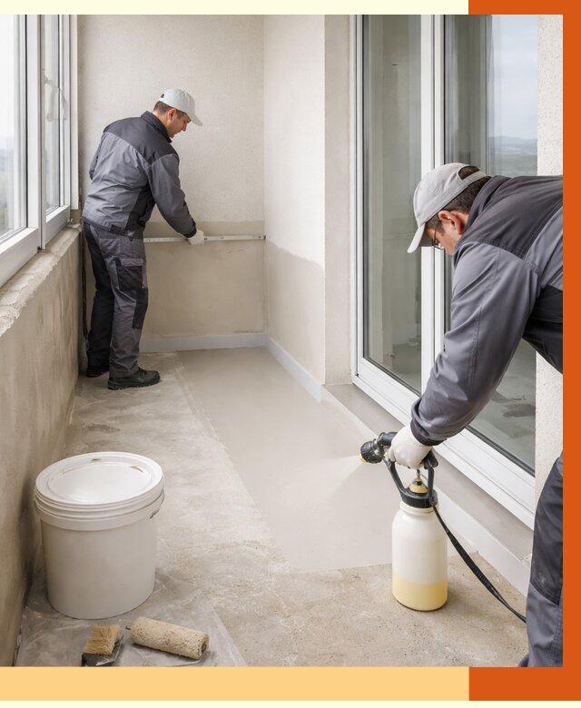 Утепление балкона жидкой теплоизоляцией в Дюртюли от 5994 руб./м2 | ТепломастерДюр