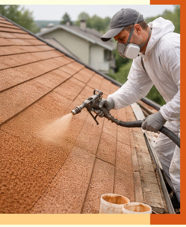 Утепление кровли жидкой пробкой в Дюртюли от 2815 руб./м² под ключ | ТепломастерДюр