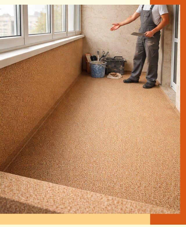 Утепление балкона жидкой пробкой в Дюртюли от 3805 руб/м² под ключ | ТепломастерДюр